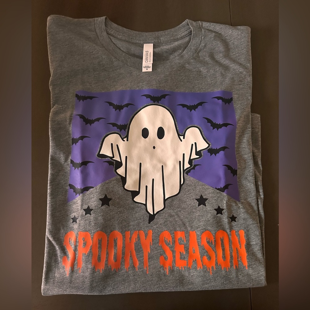 Halloween Spooky Season ghost Tshirt. Brand new size medium (unisex)